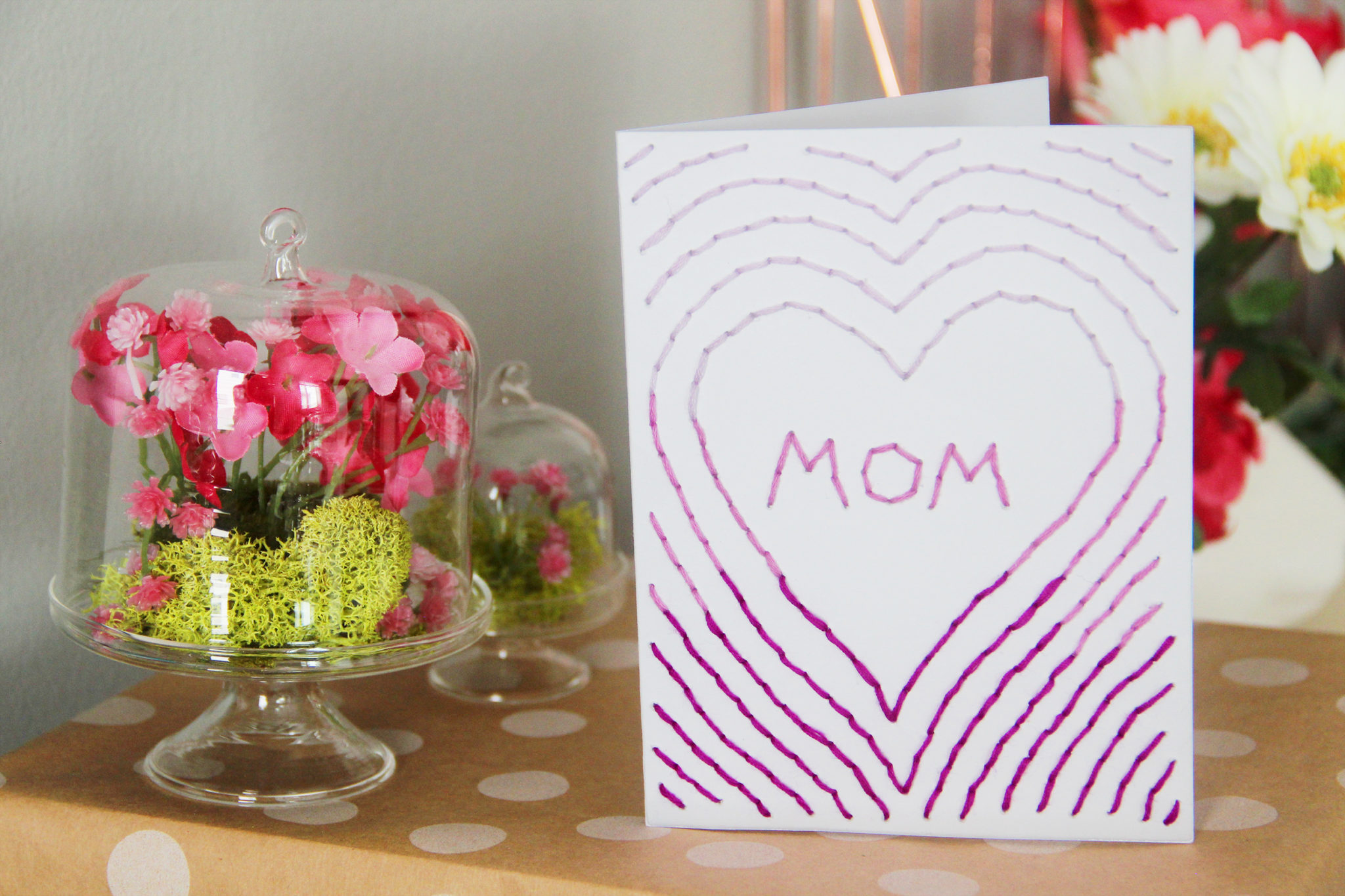 Diy Embroidered Mothers Day Cards Karen Kavett