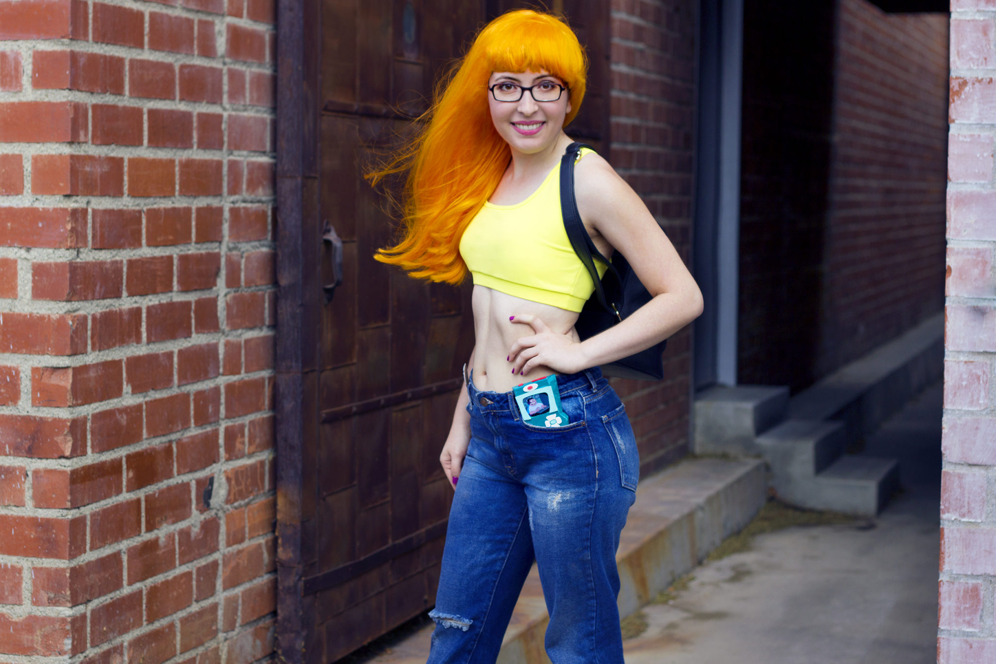 My Kim Possible Halloween Costume + DIY Kimmunicator - Karen Kavett