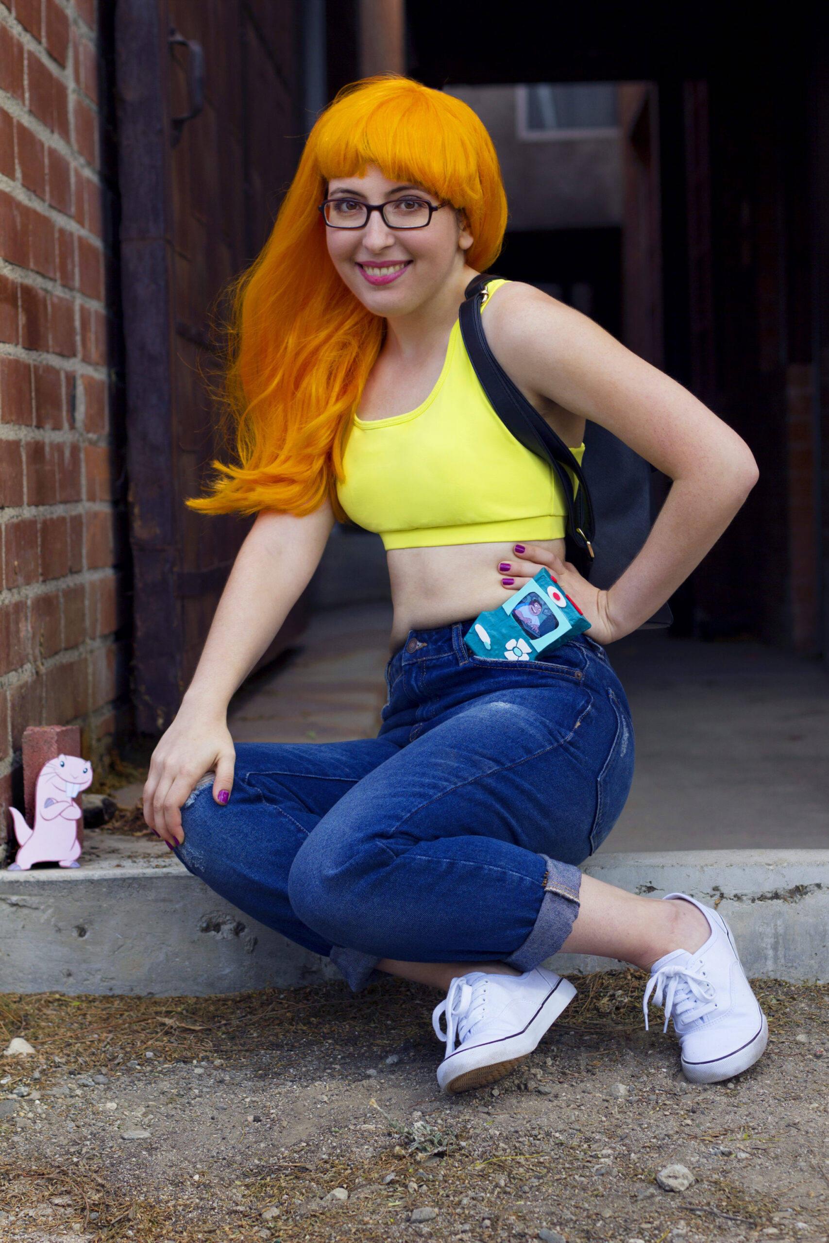 My Kim Possible Halloween Costume + DIY Kimmunicator - Karen Kavett