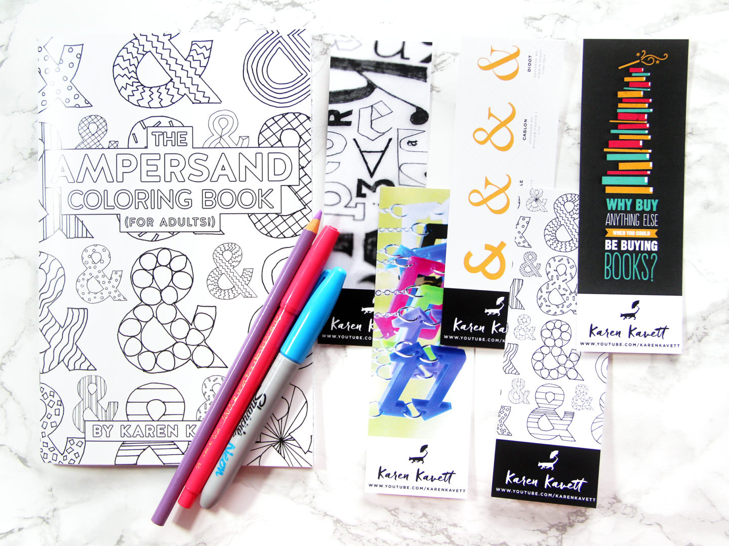 New Bookmarks For Sale on DFTBA + The Ampersand Coloring Book Reprint ...