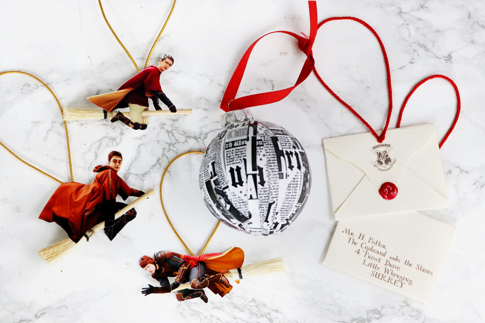 DIY Harry Potter Christmas Ornaments ~ Project For Awesome 2016 - Karen