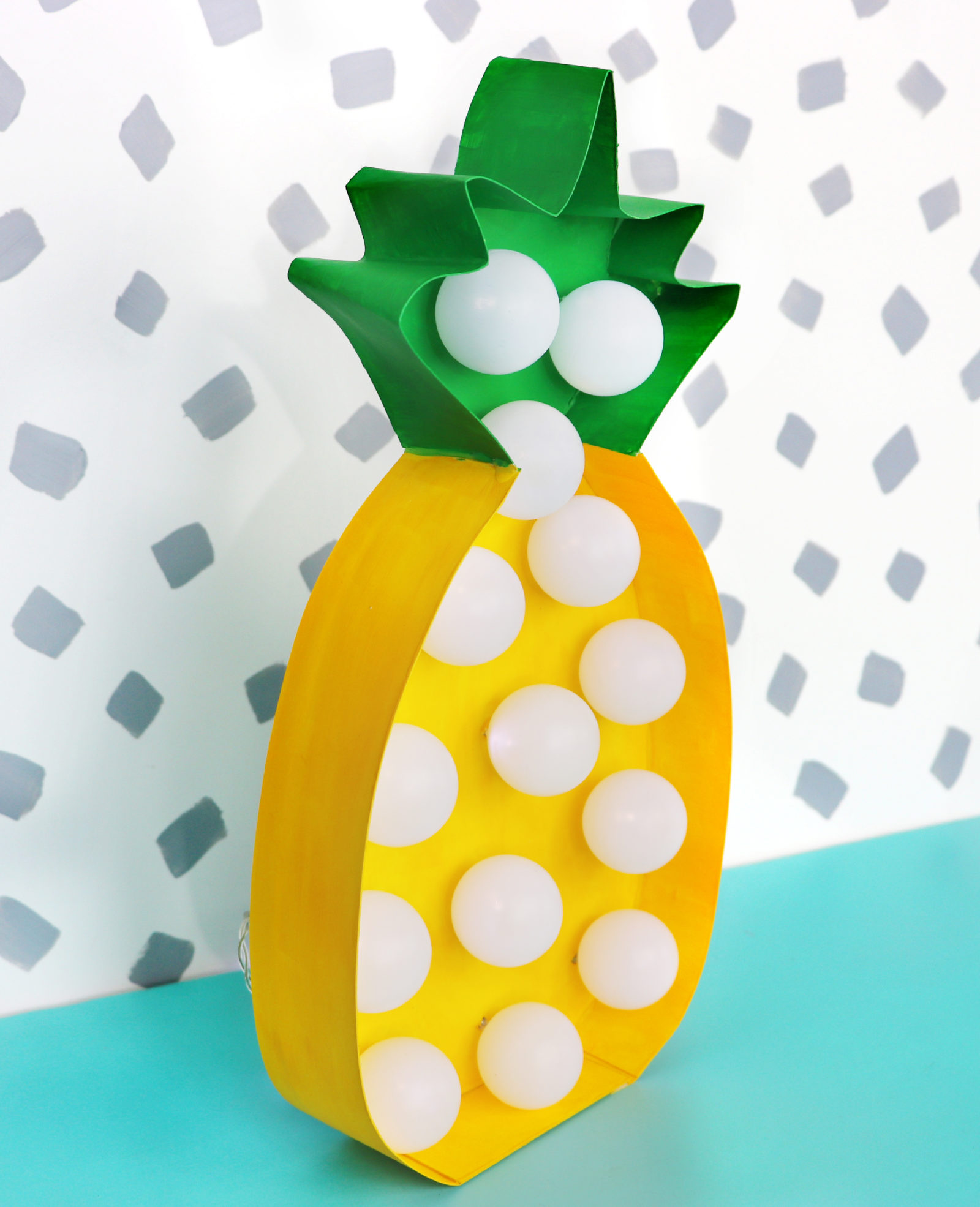 DIY Pineapple Marquee Light - Karen Kavett