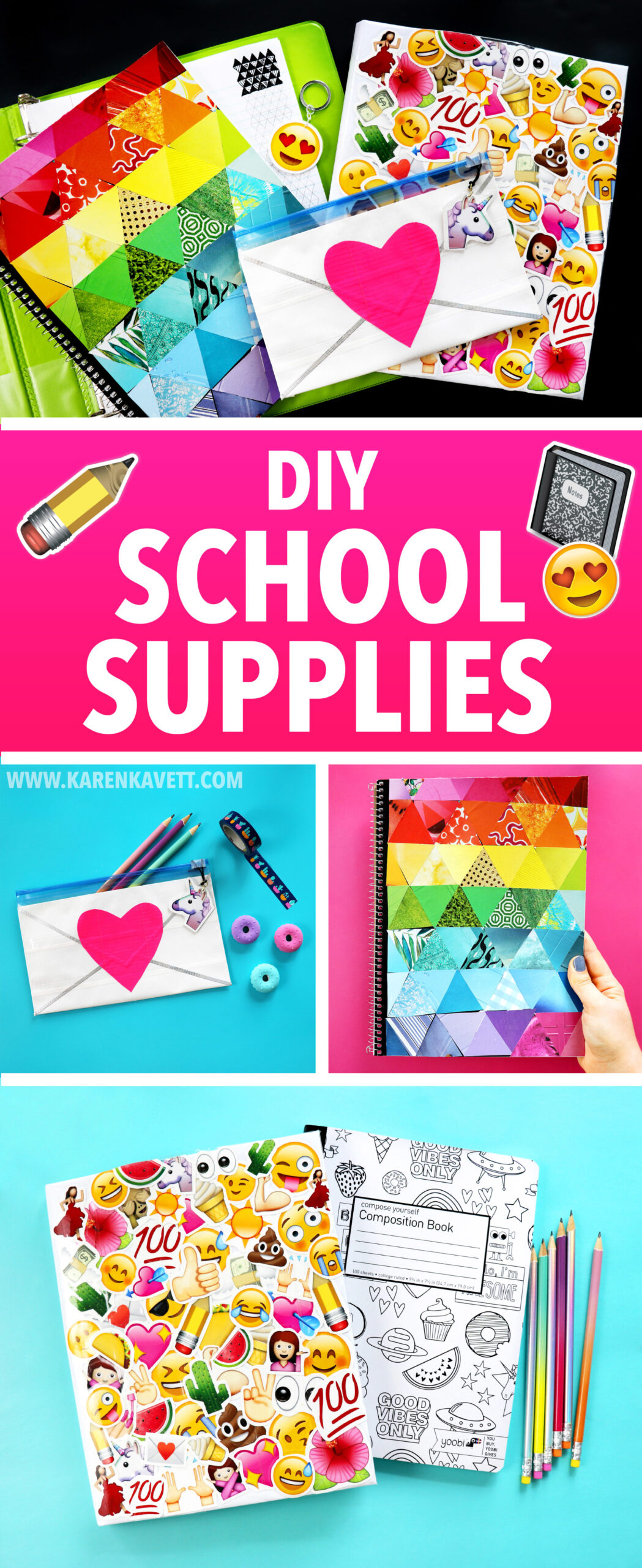 Diy School Supplies To Make When You Re Bored Karen Kavett