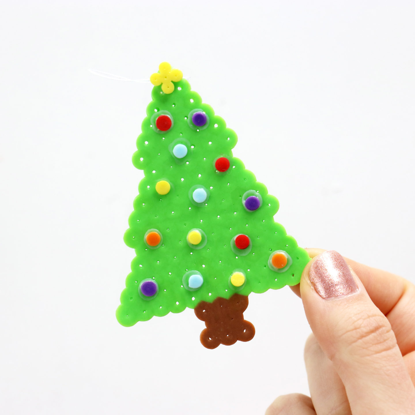 Diy Layered Perler Bead Christmas Ornaments - Karen Kavett