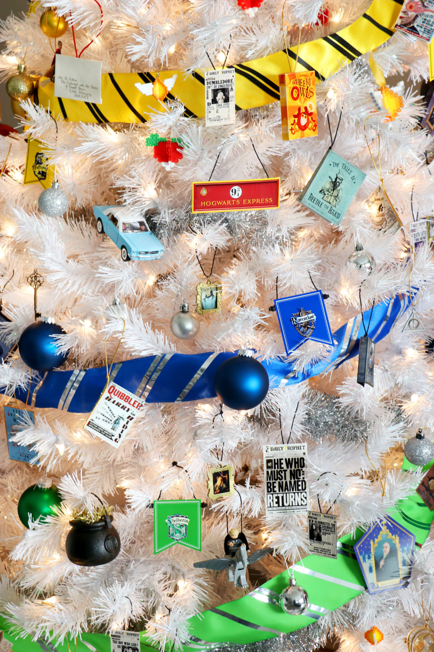 DIY Harry Potter Christmas Tree  Free Printable Ornaments -  chickpeameatball