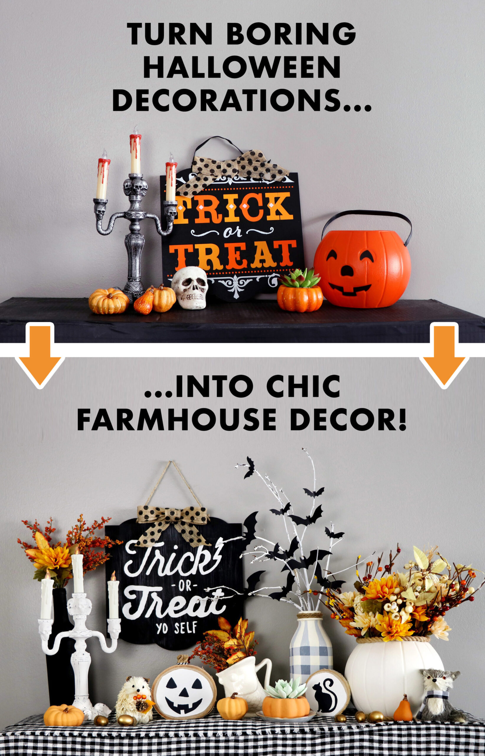 5 DIY Farmhouse Halloween Decorations - Karen Kavett