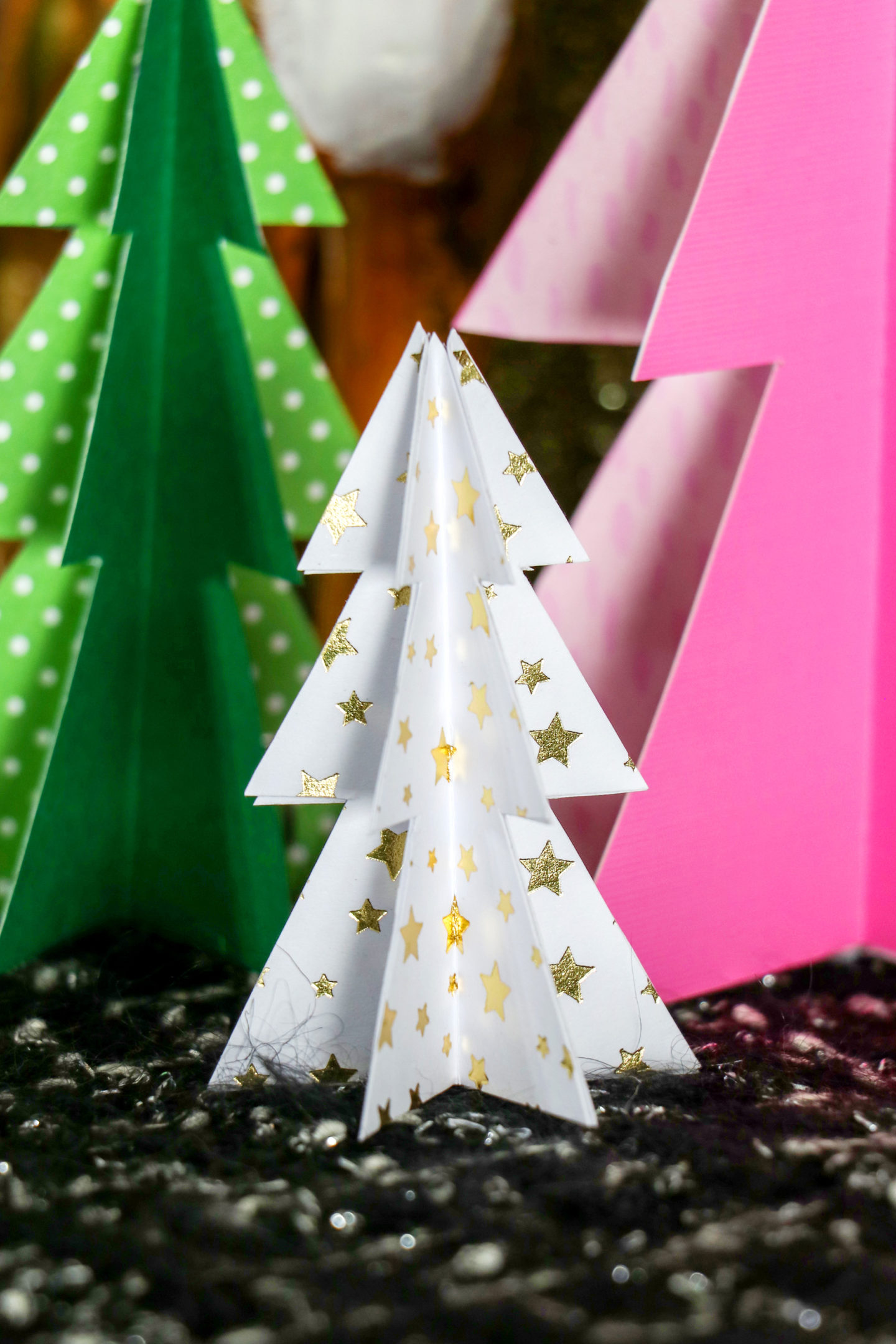 DIY Last-Minute Paper Christmas Trees - Karen Kavett