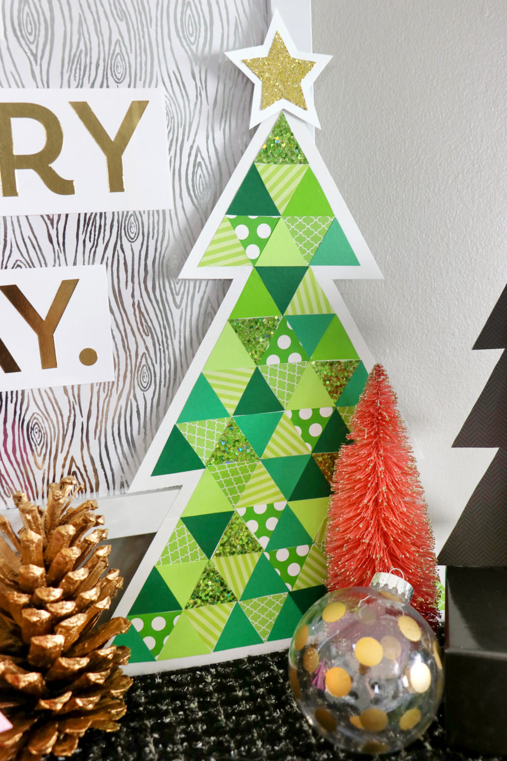 DIY LastMinute Paper Christmas Trees  Karen Kavett