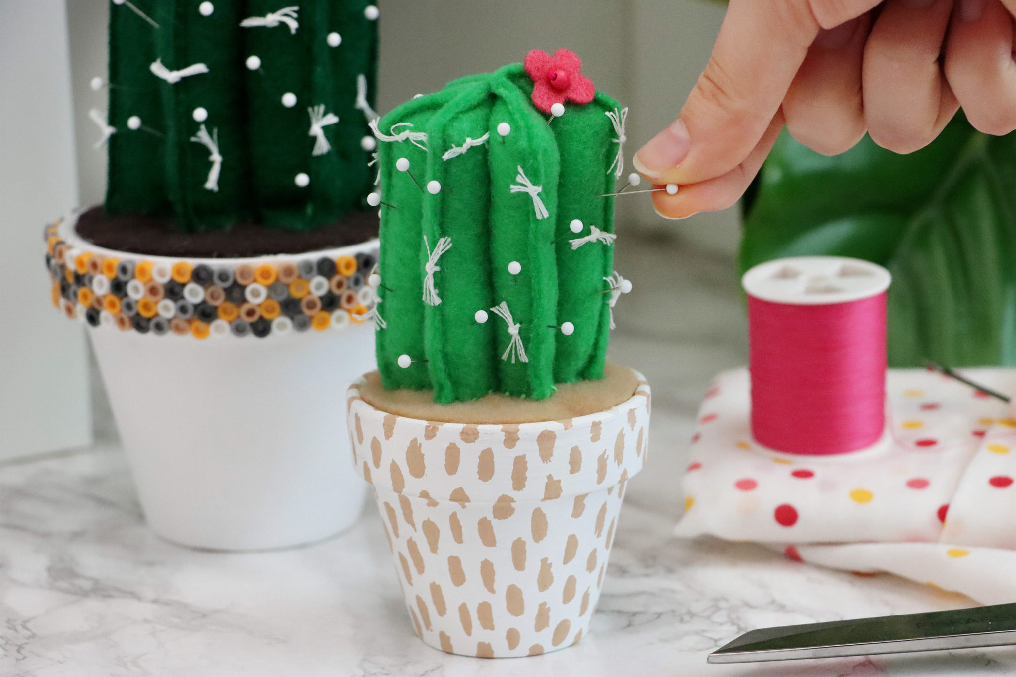 DIY Cactus Pincushion - Karen Kavett